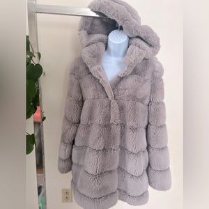 BCBG MAXAZRIA Faux Fur Coat